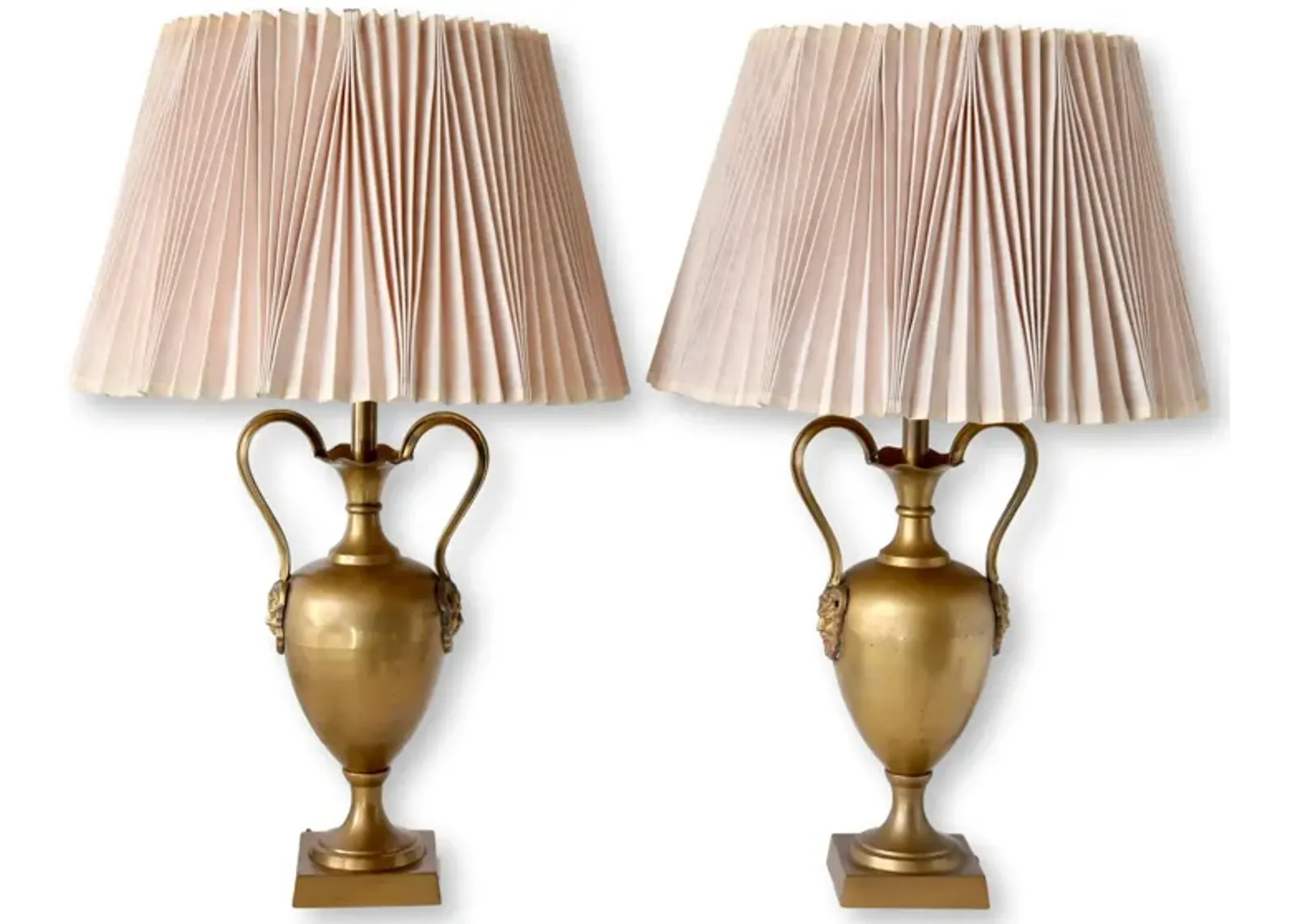 Midcentury Neoclassical Urn Lamps - Set of 2