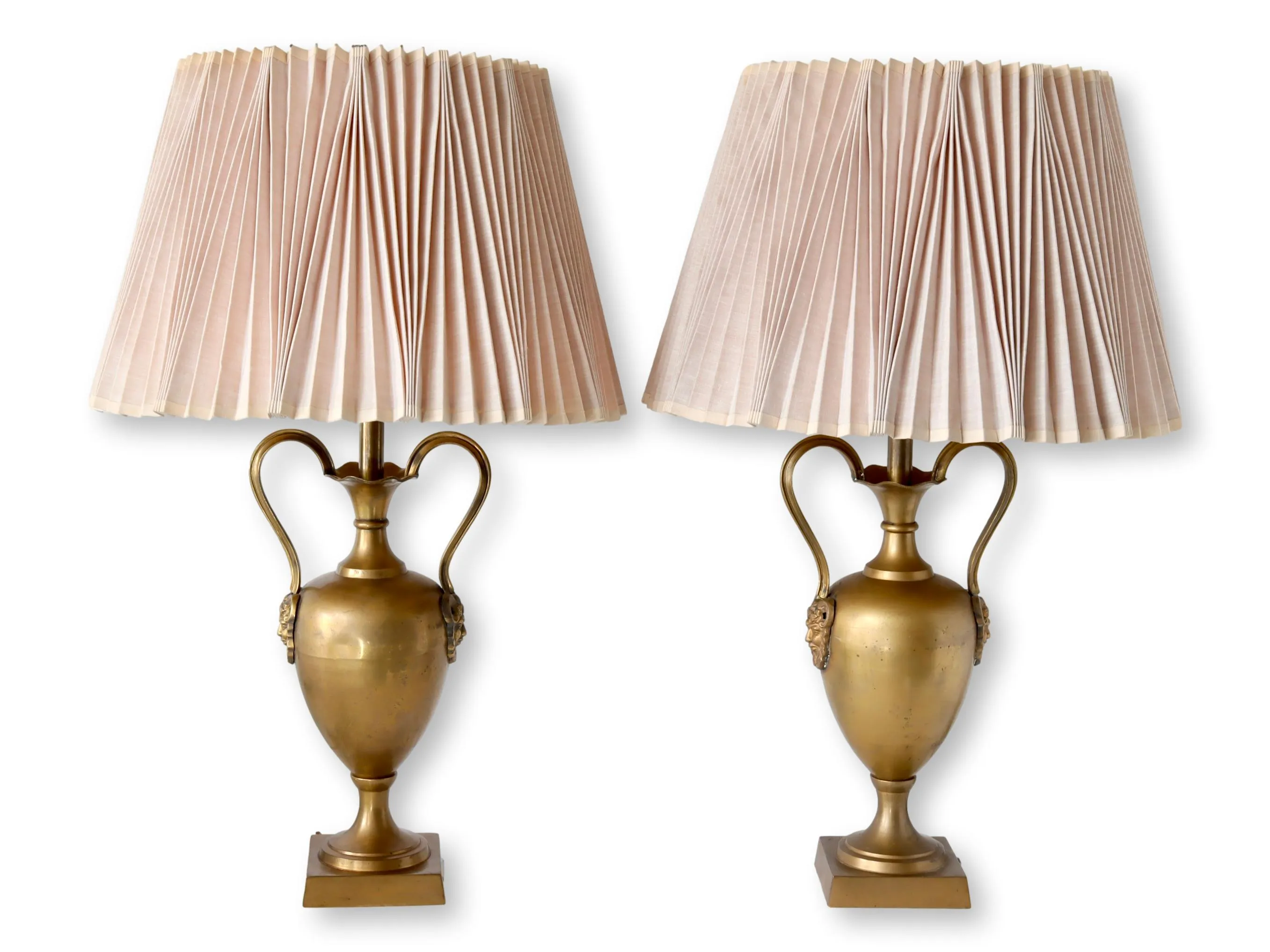 Midcentury Neoclassical Urn Lamps - Set of 2