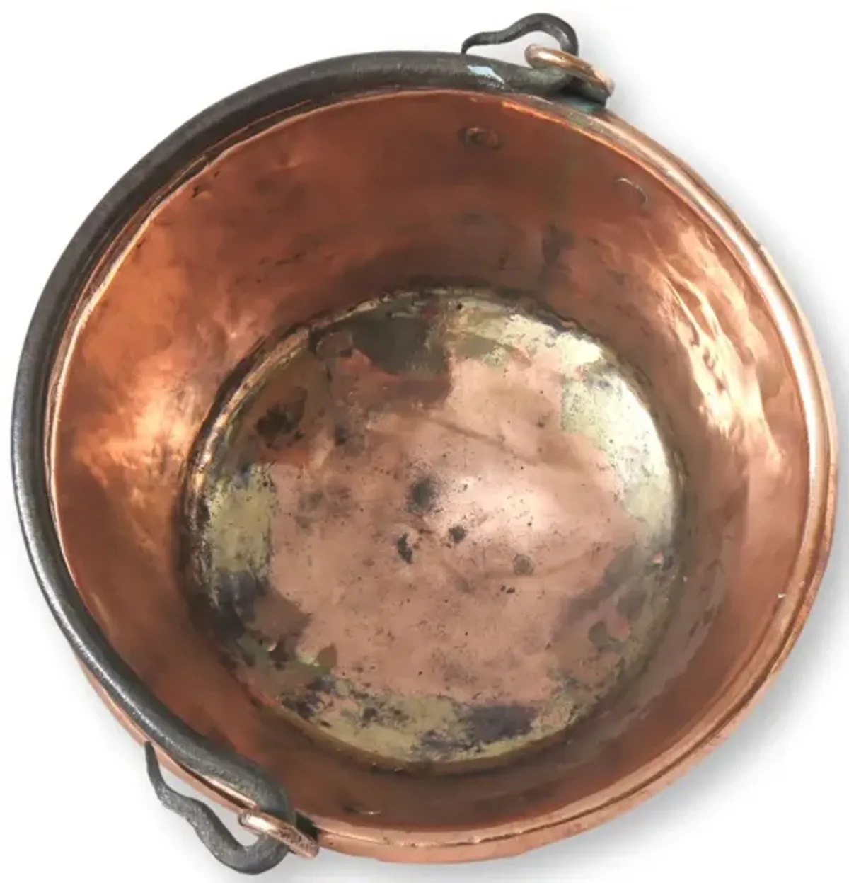 Antique English Copper Bucket - Brown