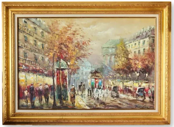 Roberte Chevalier Paris Oil Painting - Rose Victoria - green