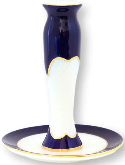 Pompadour III Cobalt & 18K Candlestick