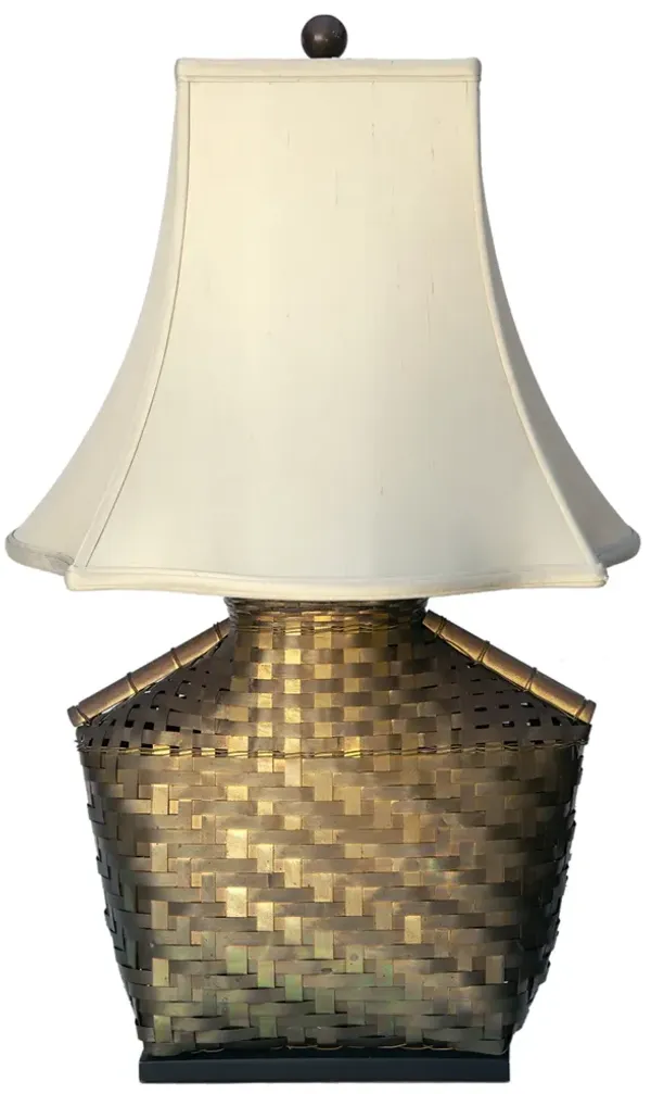 Chapman Woven Metal Basket Lamp/ Shade