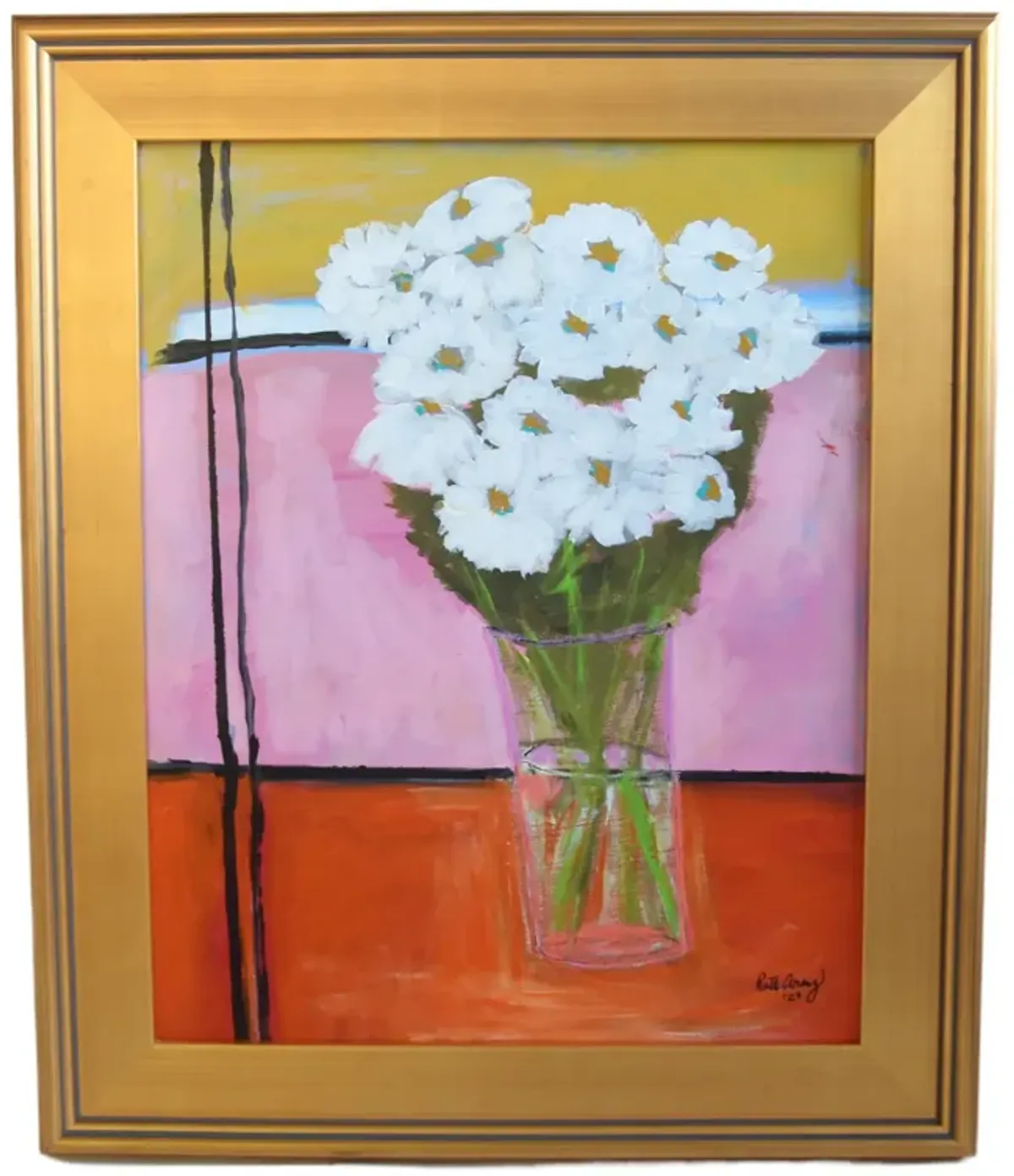 Bouquet of White Flowers Oil Painting