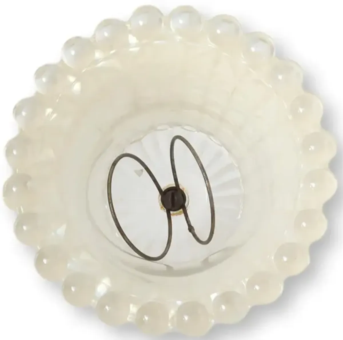 Midcentury Pressed Glass Sconce Shades