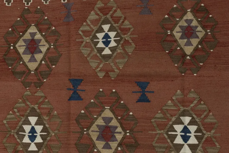 Turkish Kilim 3'8 X 5'7 - Brown