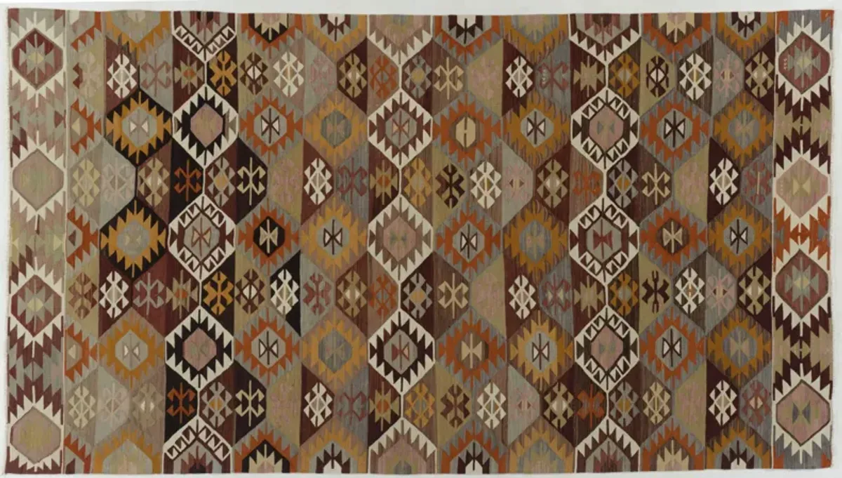 Turkish Kilim 5'4 X 9'4 - Brown