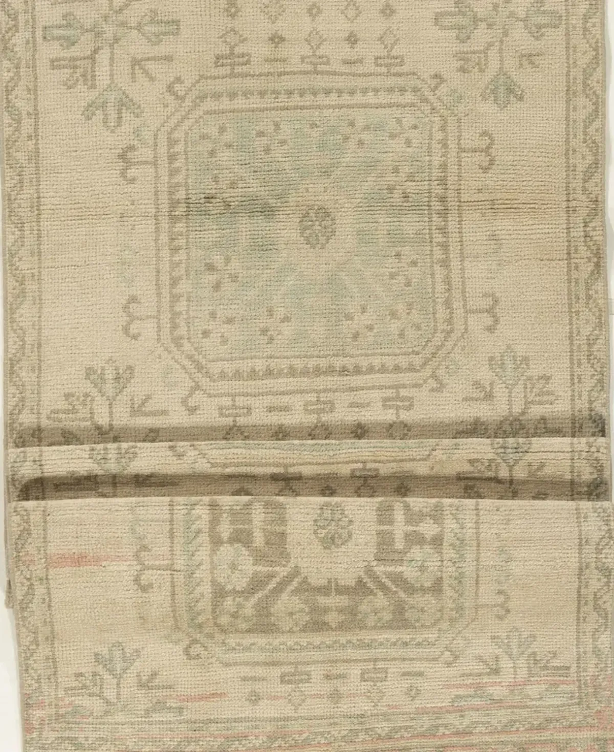 Turkish Oushak Runner 3'3 X 11'4 - Beige