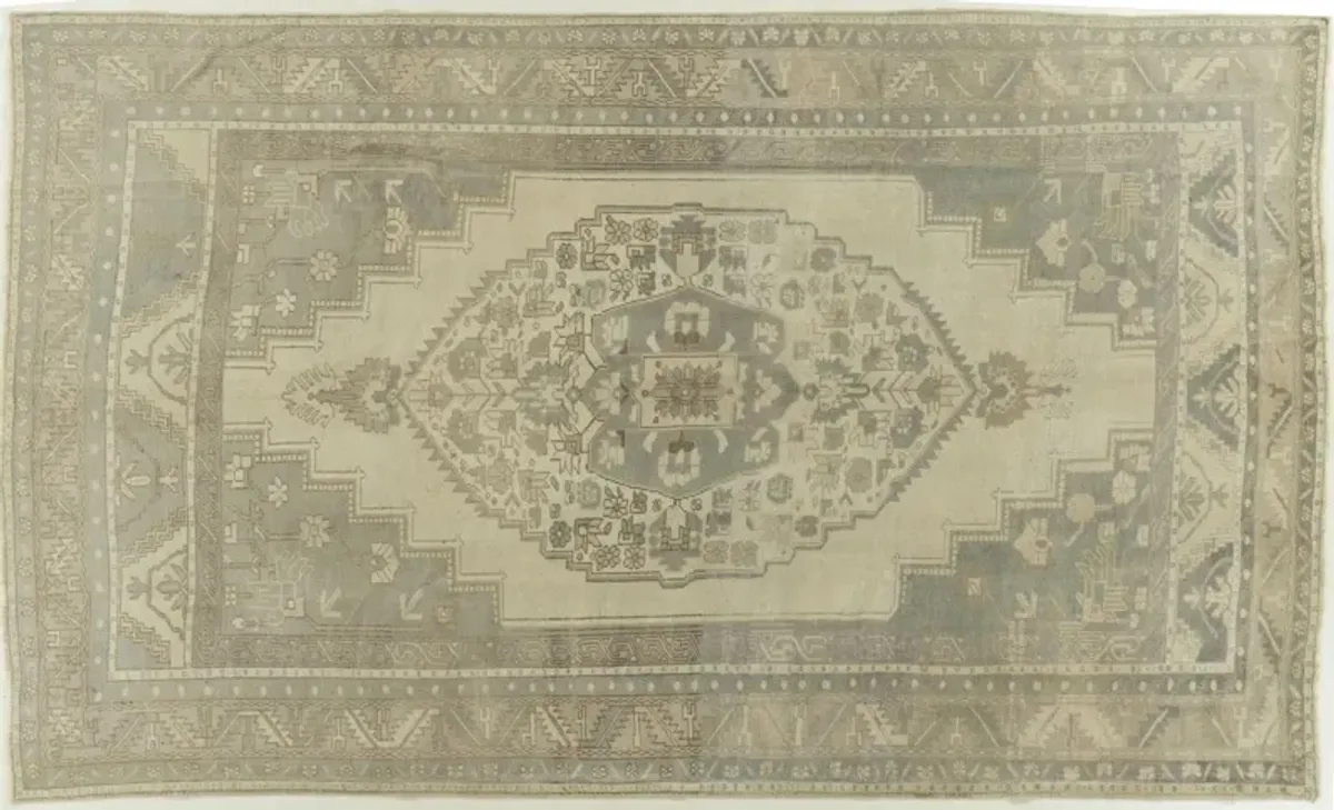 Turkish Oushak Runner 2'1 X 8'11 - Beige