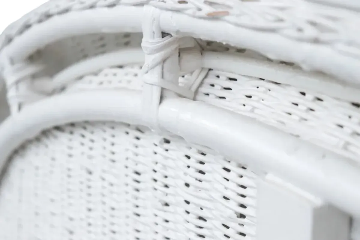 White Rattan Twin Headboards - a Pair - Interesting Things