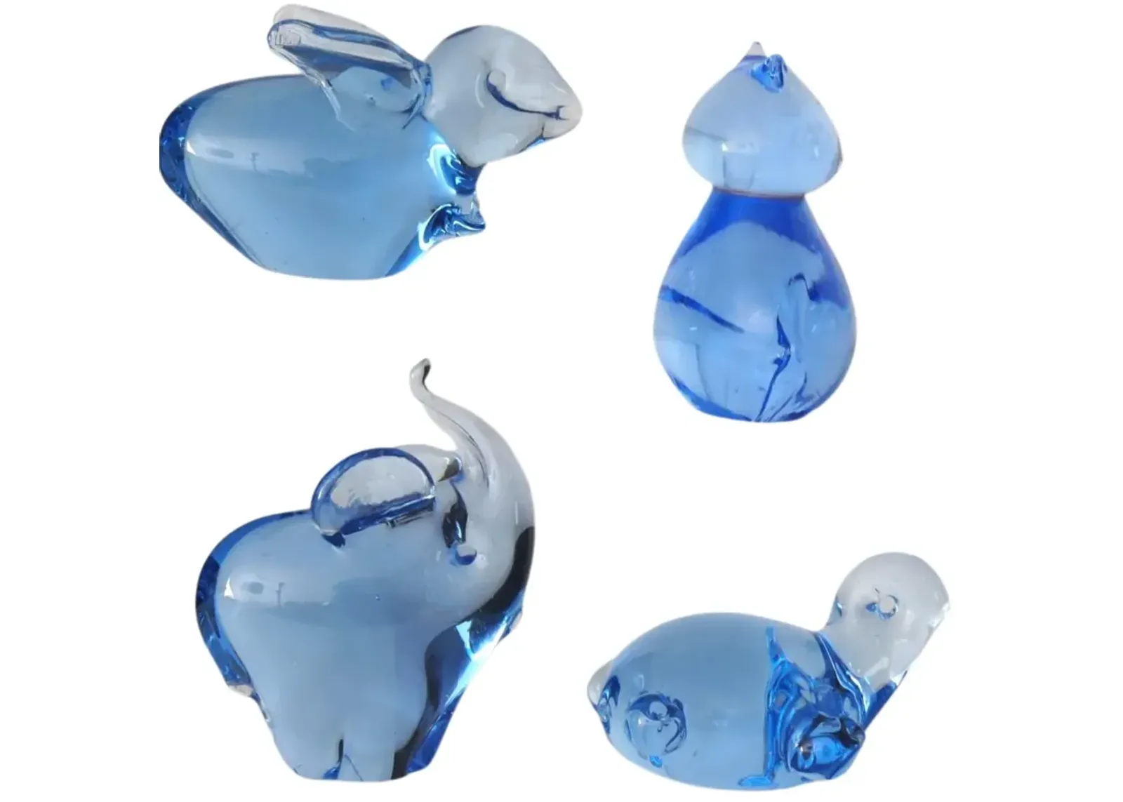 Hand-Blown Glass Animals