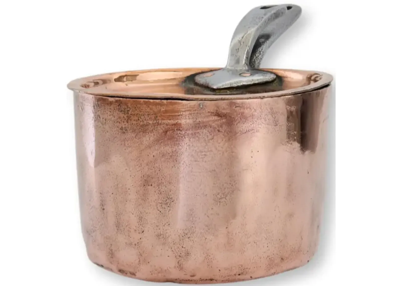 Antique Copper Pan with "W.F.D.S" Monogram