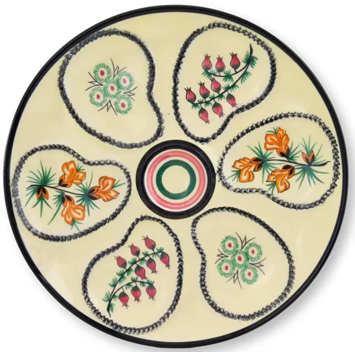 Midcentury French Faience Oyster Plate