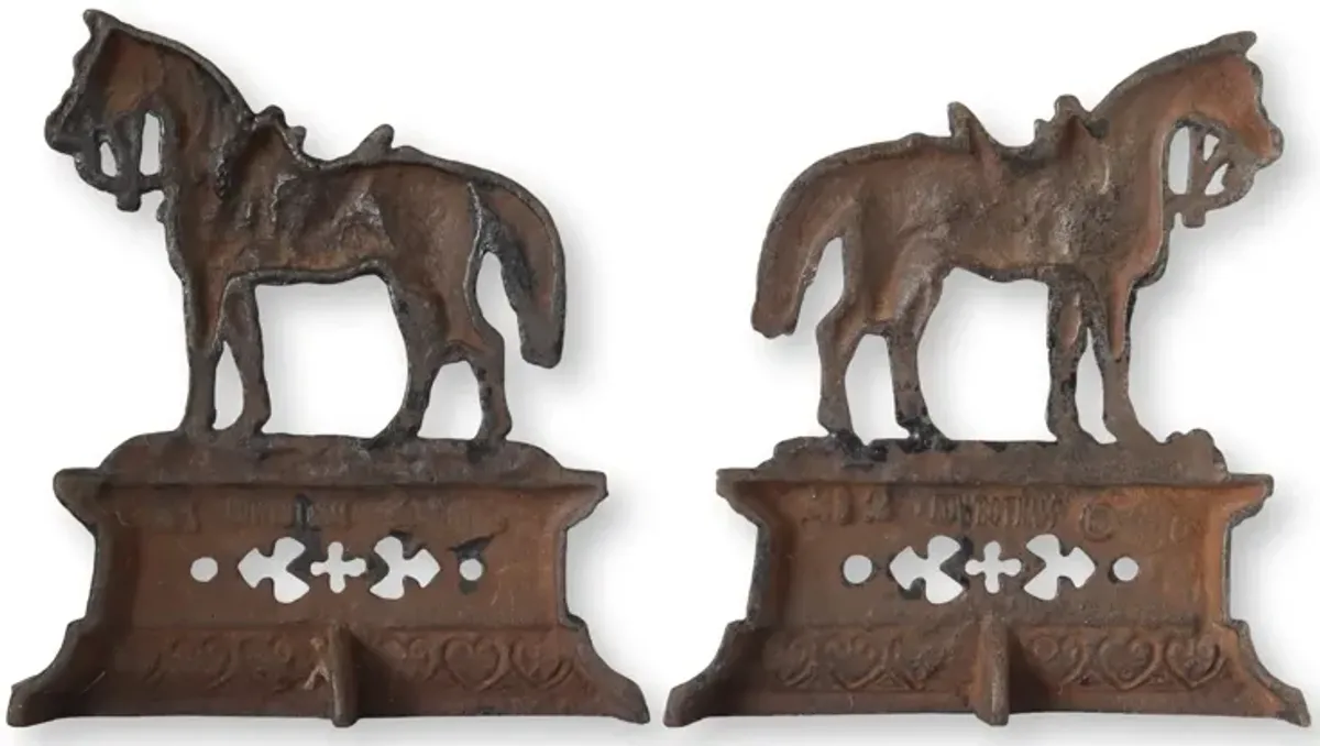 Victorian Cast Iron Horse Ornaments