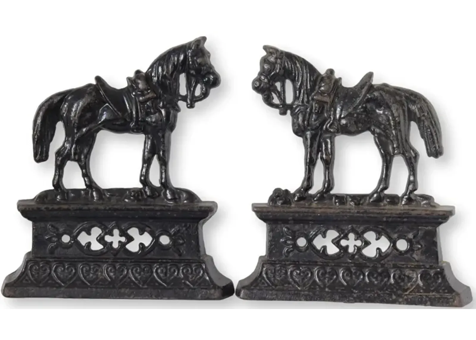 Victorian Cast Iron Horse Ornaments