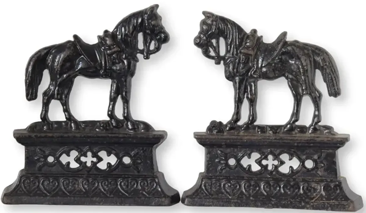 Victorian Cast Iron Horse Ornaments