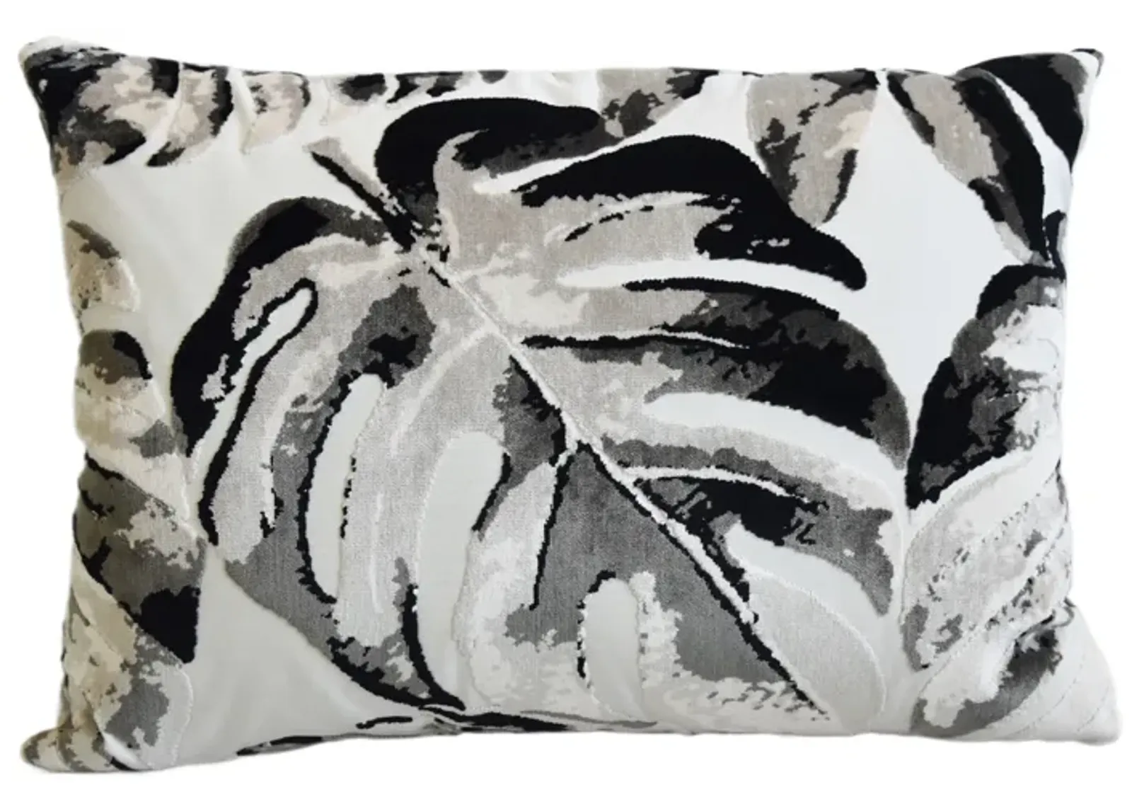 Contemporary Botanical Velvet Pillow