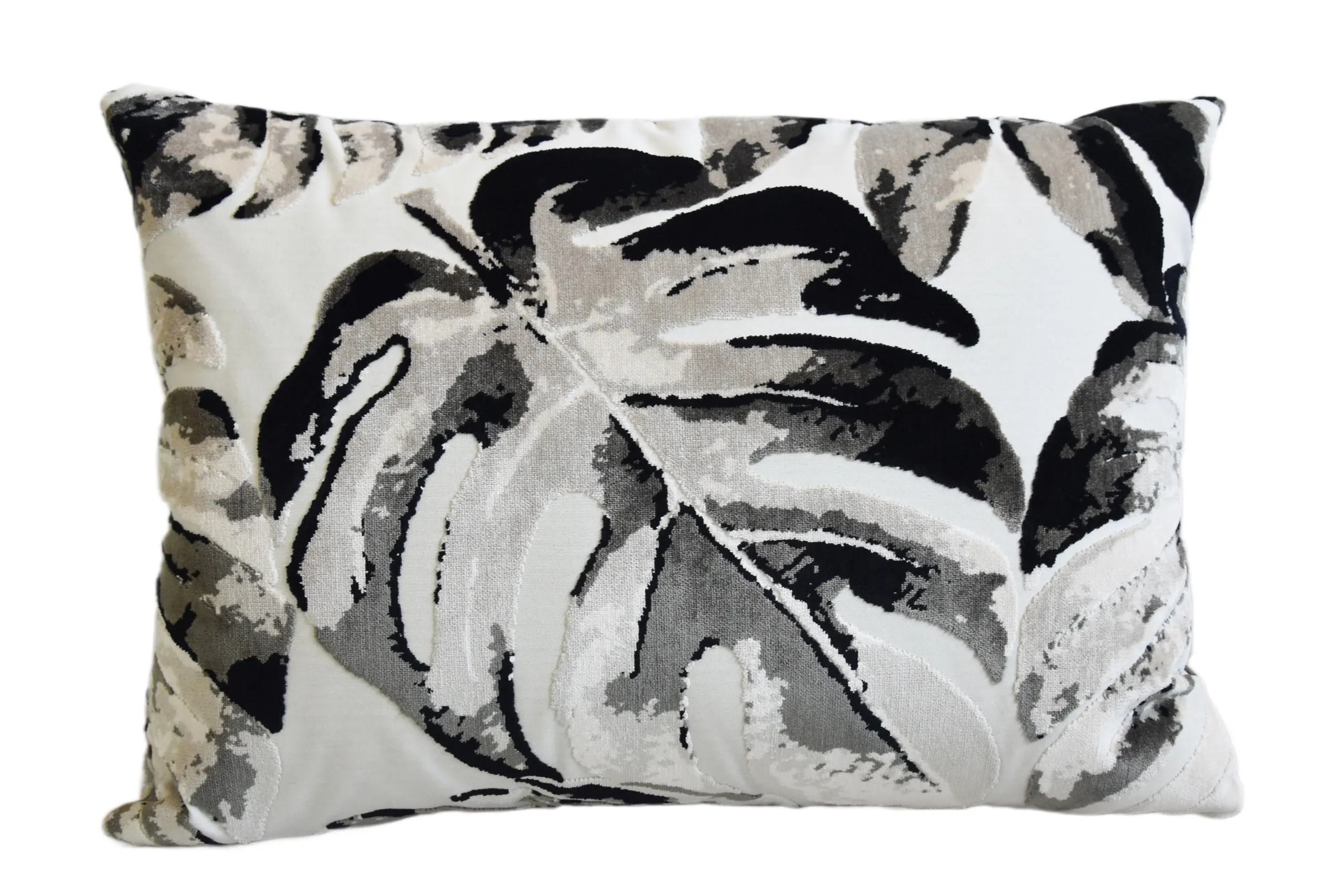 Contemporary Botanical Velvet Pillow