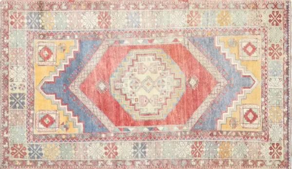 1960s Turkish Oushak Rug - 3'9" x 6'6"
