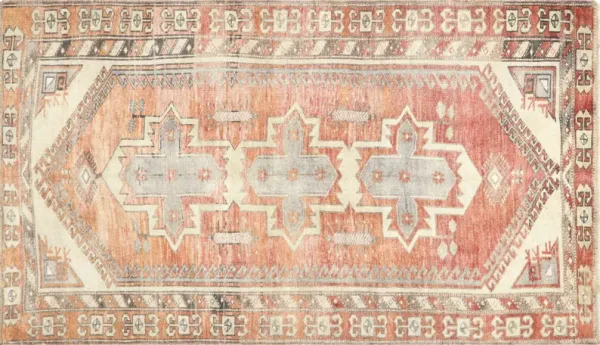1960s Turkish Oushak Rug - 3'8" x 6'4"