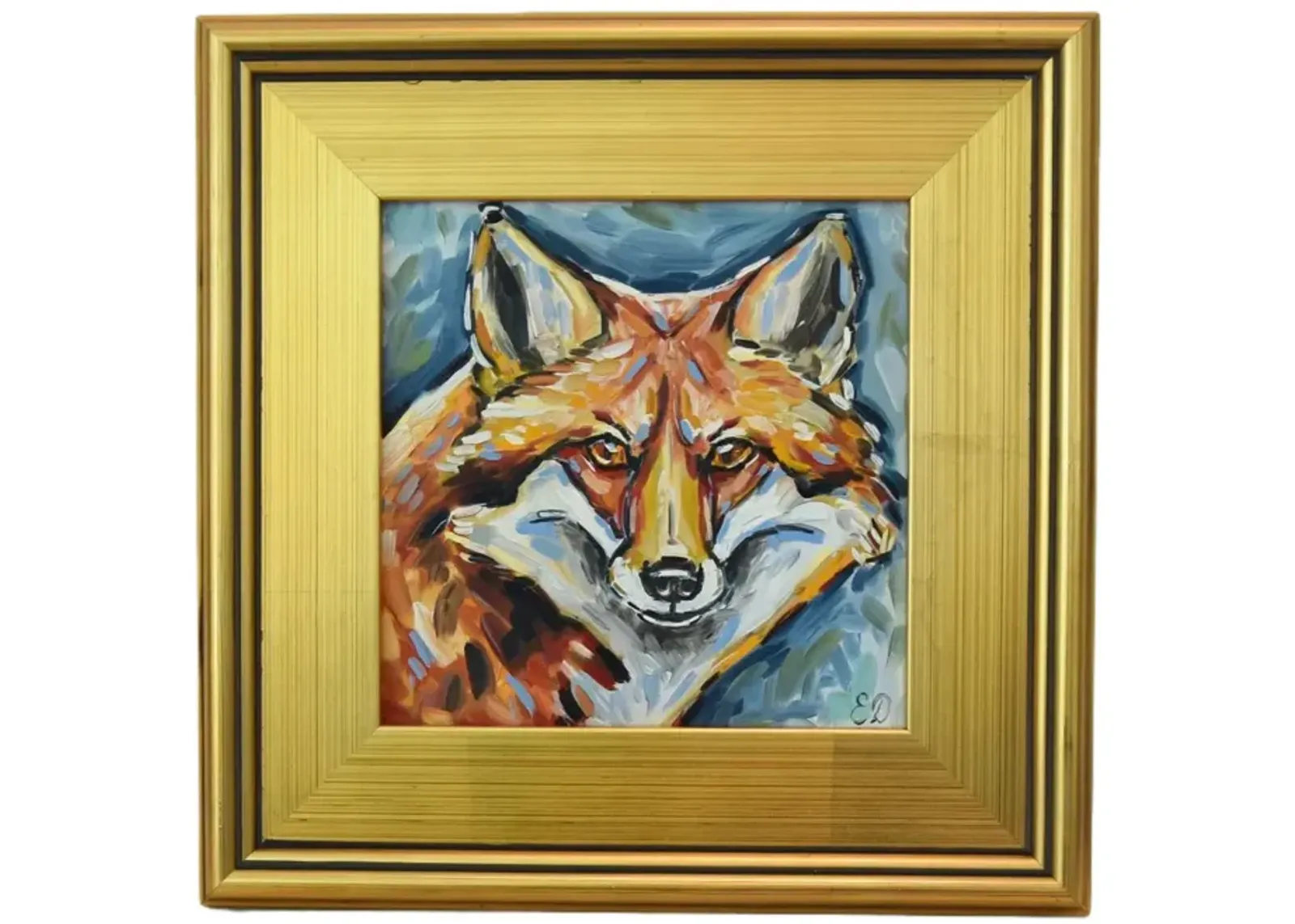 Impressionist Red Fox Portrait Painting