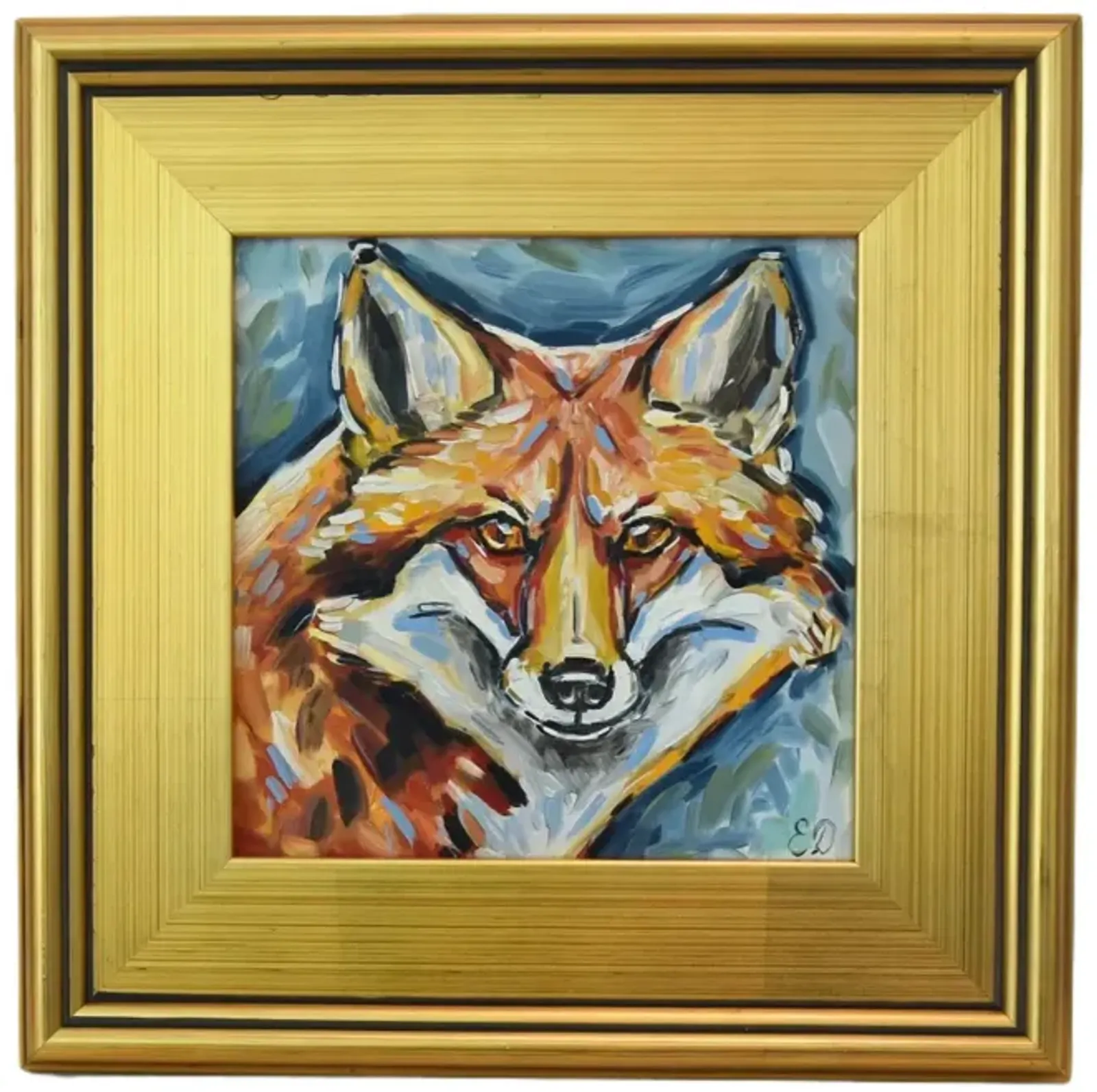 Impressionist Red Fox Portrait Painting