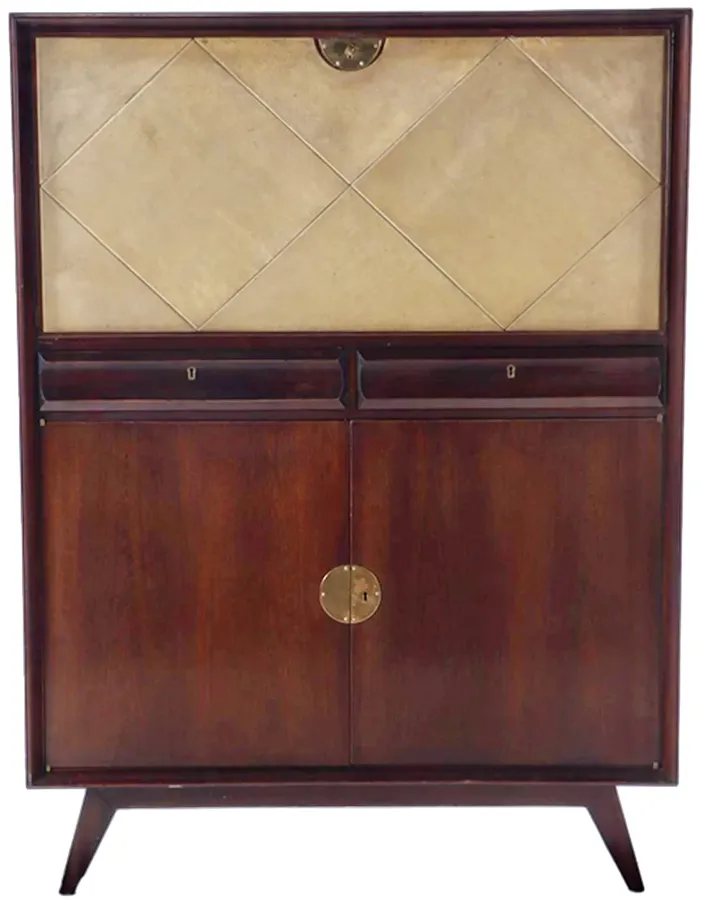 Mahogany & Parchment Fall Front Bar