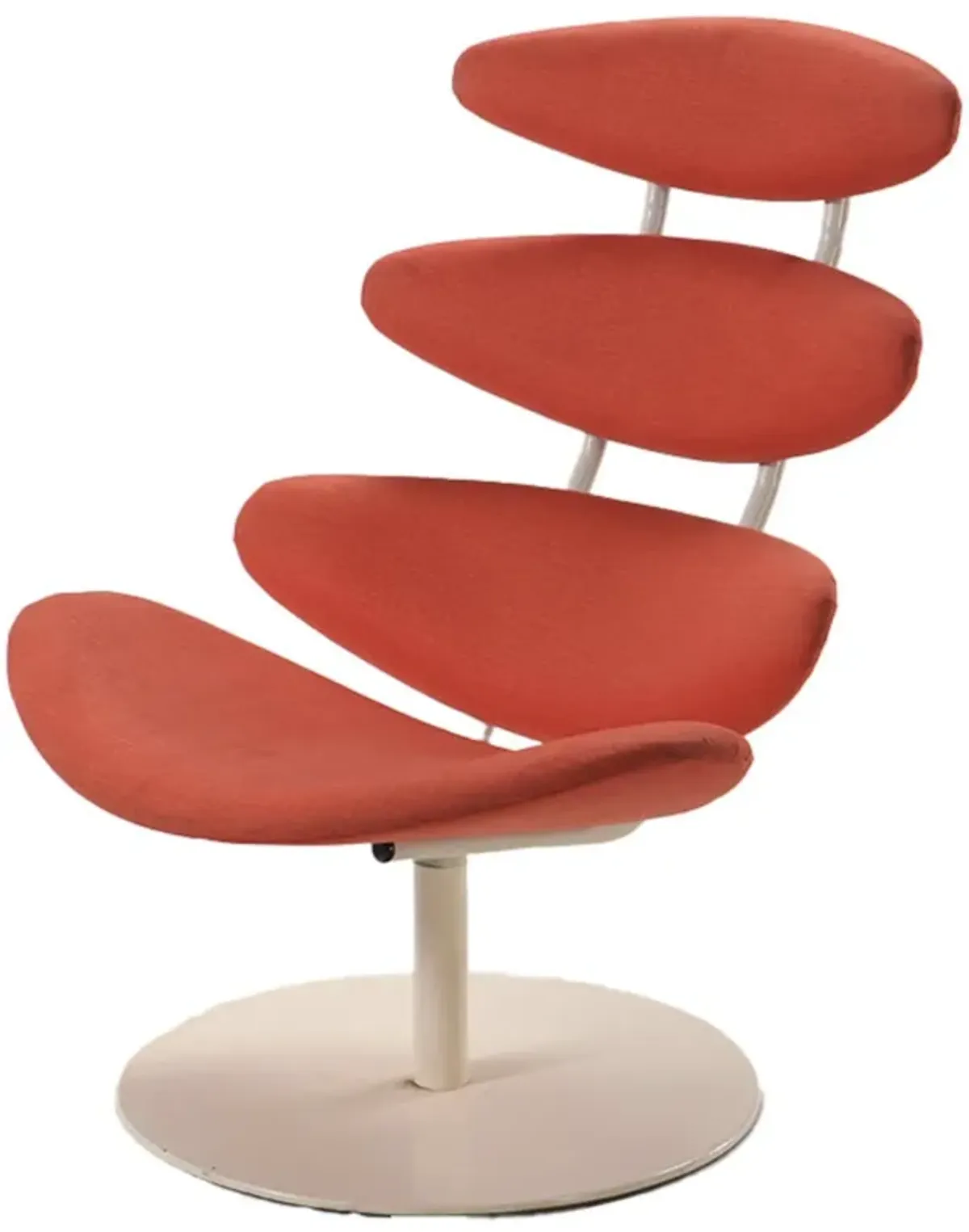 Upholstered "Corona" Style Swivel Chair