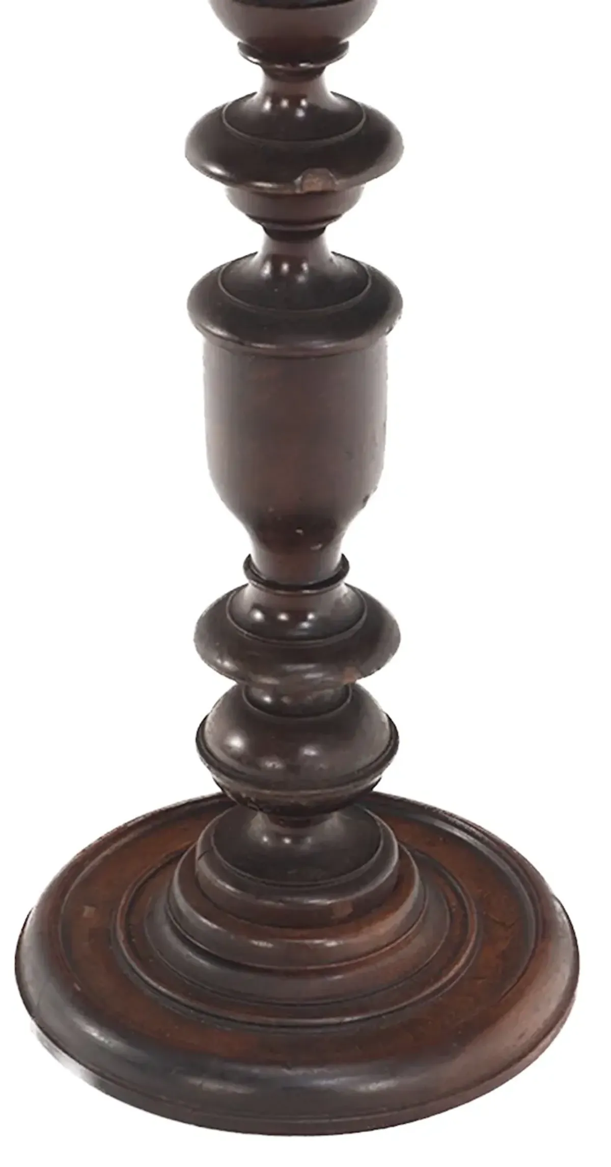 Carved Caryatid Bust Mahogany Pedestal