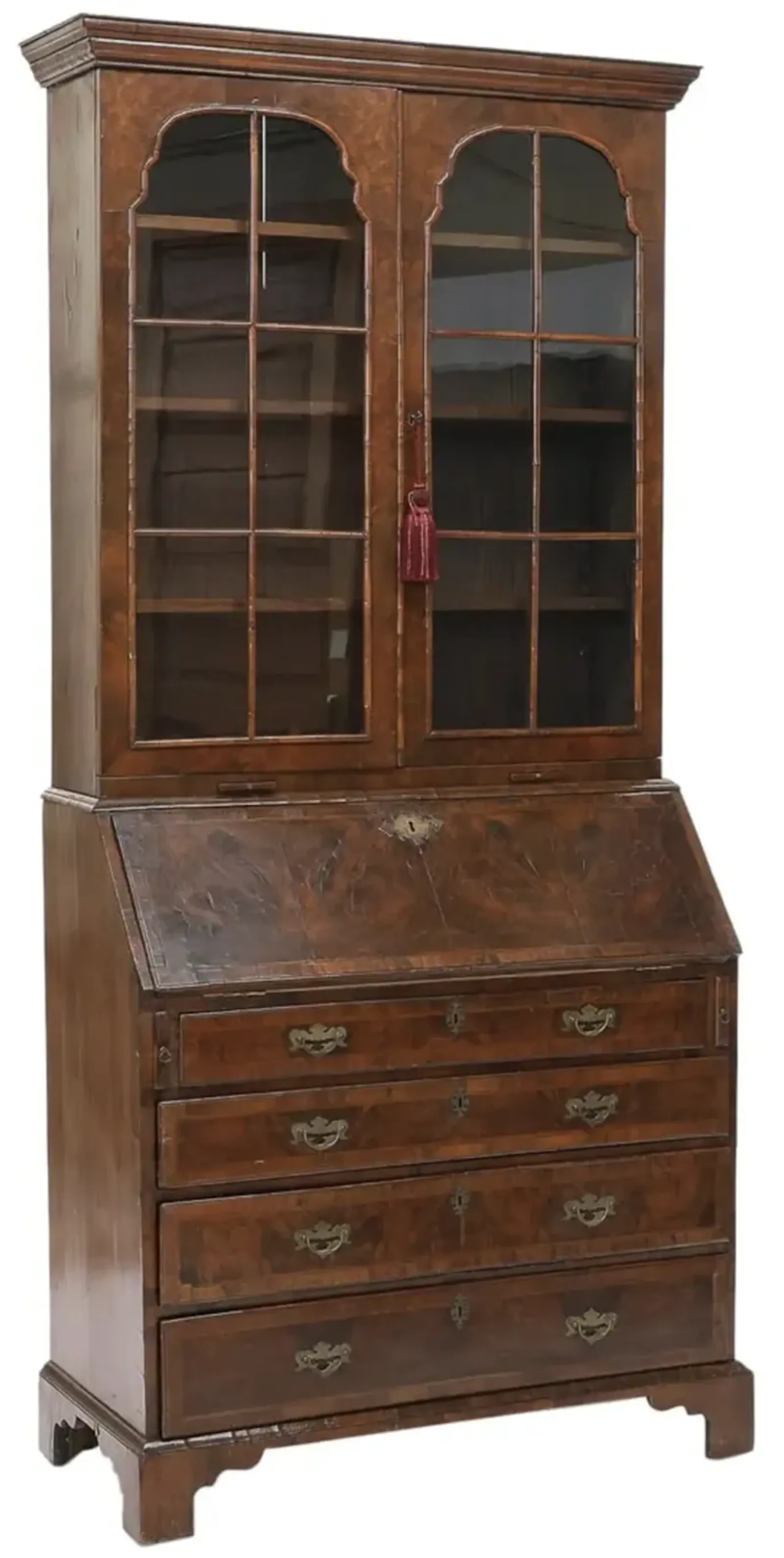 Antique George III Style Bureau Bookcase