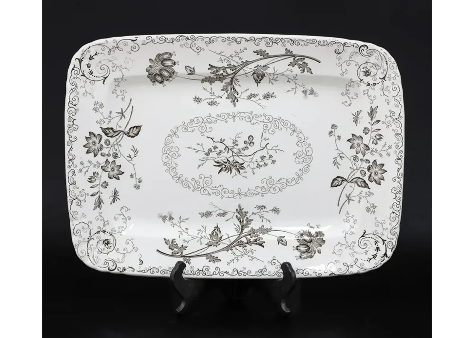 Chelsea Floral Transferware Platter