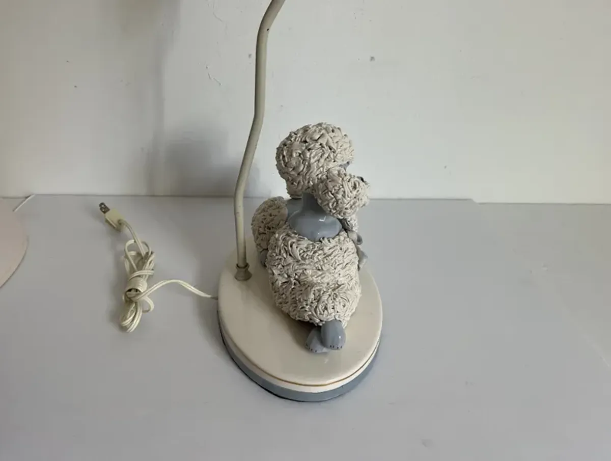 1950s French Poodle Lamp w/Shade - C the Light Interiors