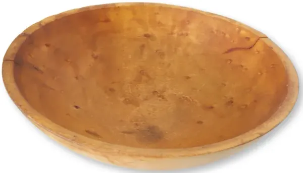American Birds Eye Maple Dough Bowl - New England Mercantile - brown