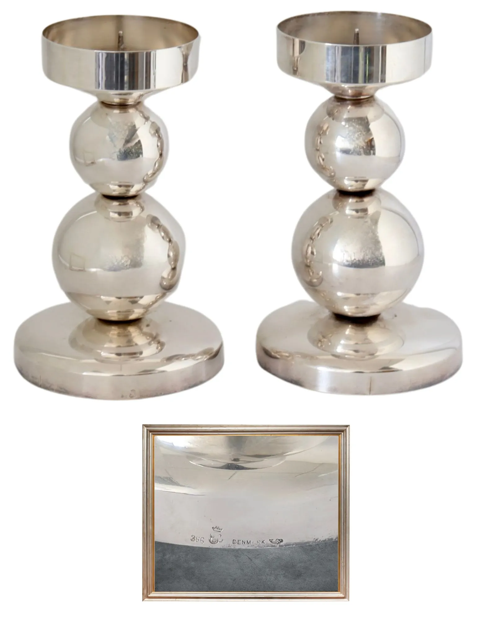 Pair of Danish Modern Candle Holders