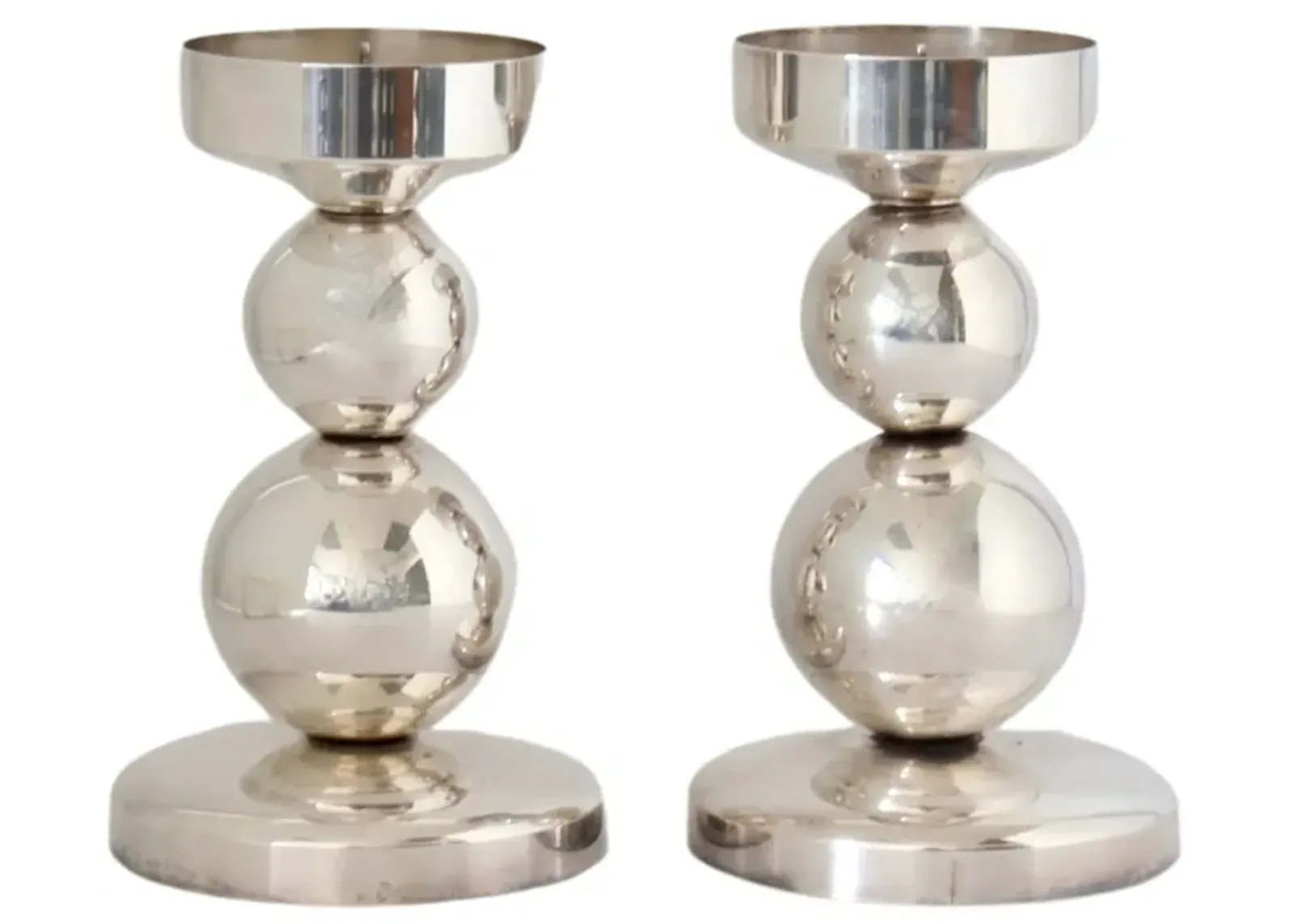 Pair of Danish Modern Candle Holders