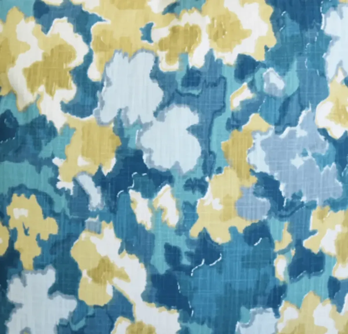 Madcap Cottage Floral Pillow - Blue/Gold