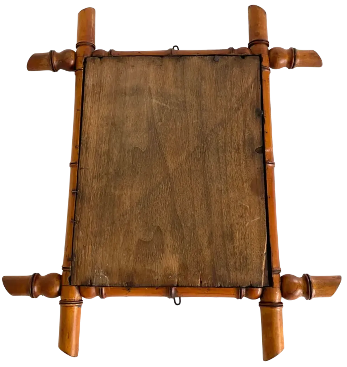 1920s French Faux Bamboo Mirror