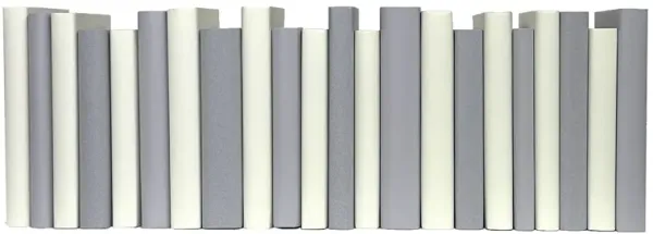 1-Foot Paper Wrapped Decorative Book Bundle, Light Mist