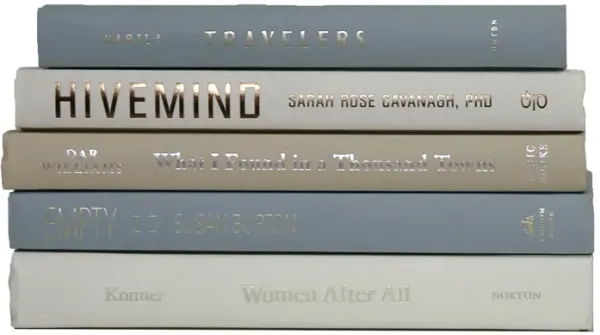 Set of 5 Decorative Book Stack - Sea Glass - Booth & Williams