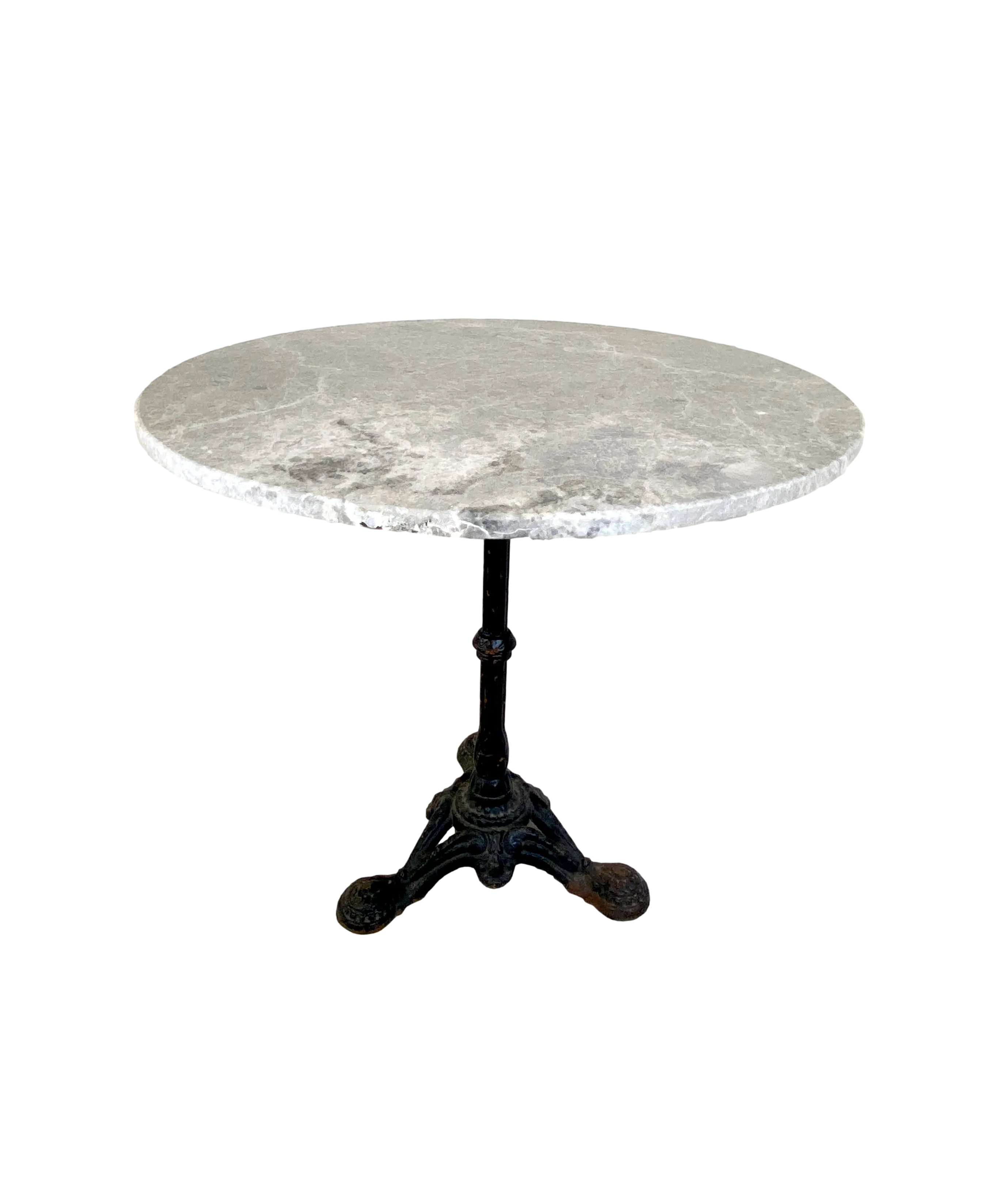 1930s French Marble Top Bistro Table