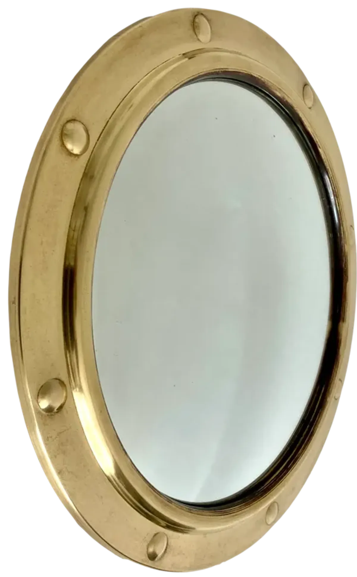 Brass Framed Convex Mirror