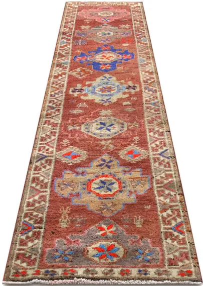 1960s Turkish Oushak Runner -2'8"x11'5"