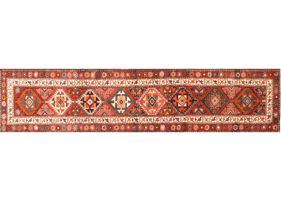 1960s Turkish Oushak Runner-2'8"x 11'9"