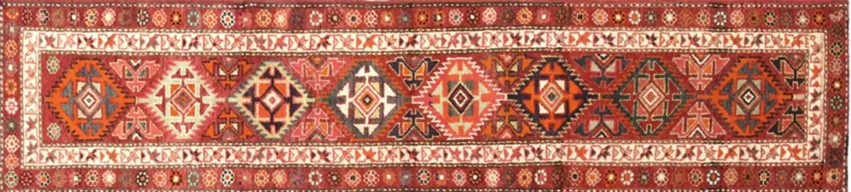 1960s Turkish Oushak Runner-2'8"x 11'9"