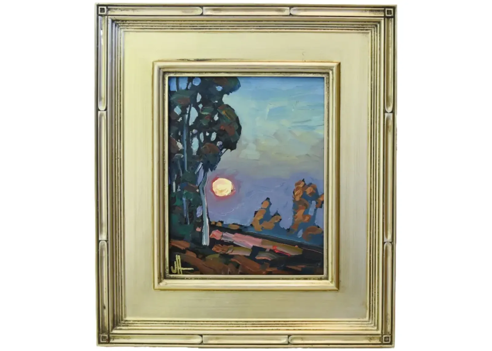 Wm. Hawkins Moon & Landscape Painting