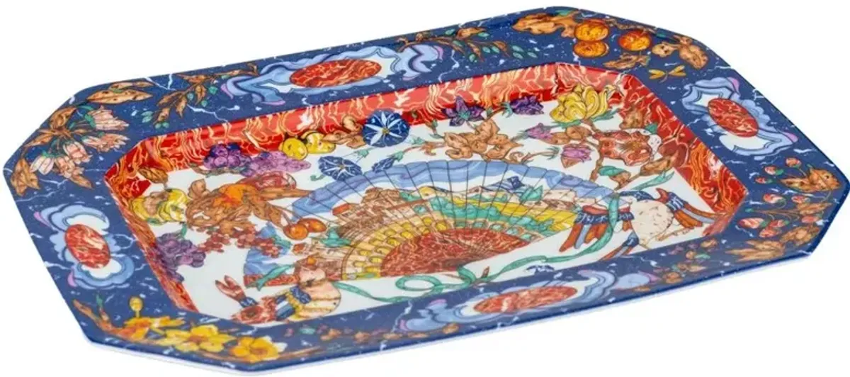 Hermès Pierres d'Orient Serving Platter - Vintage Lux - Blue