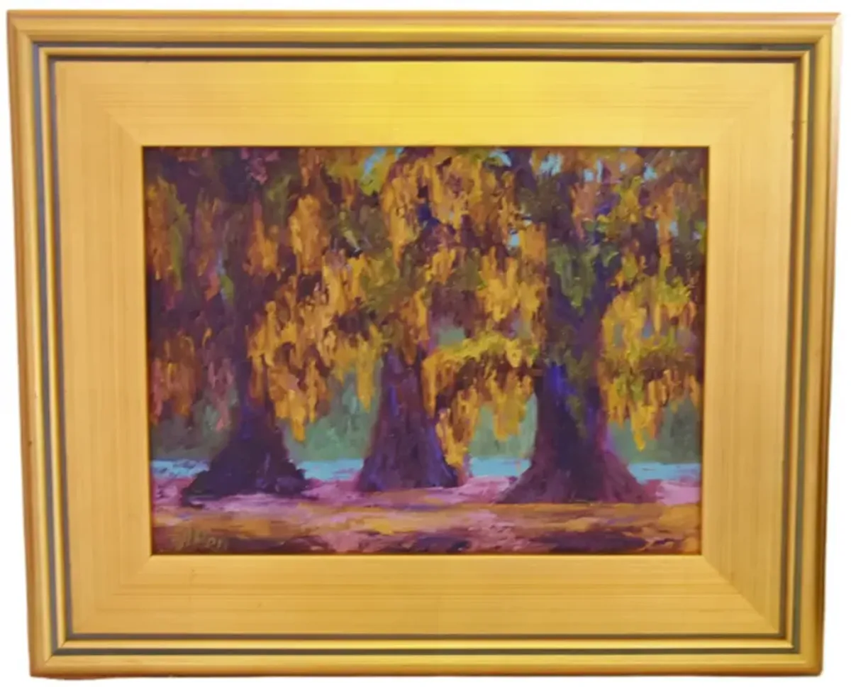 Spanish Moss Trees Landscape Painting