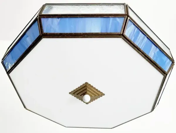 Blue Tiffany Style Ceiling Light