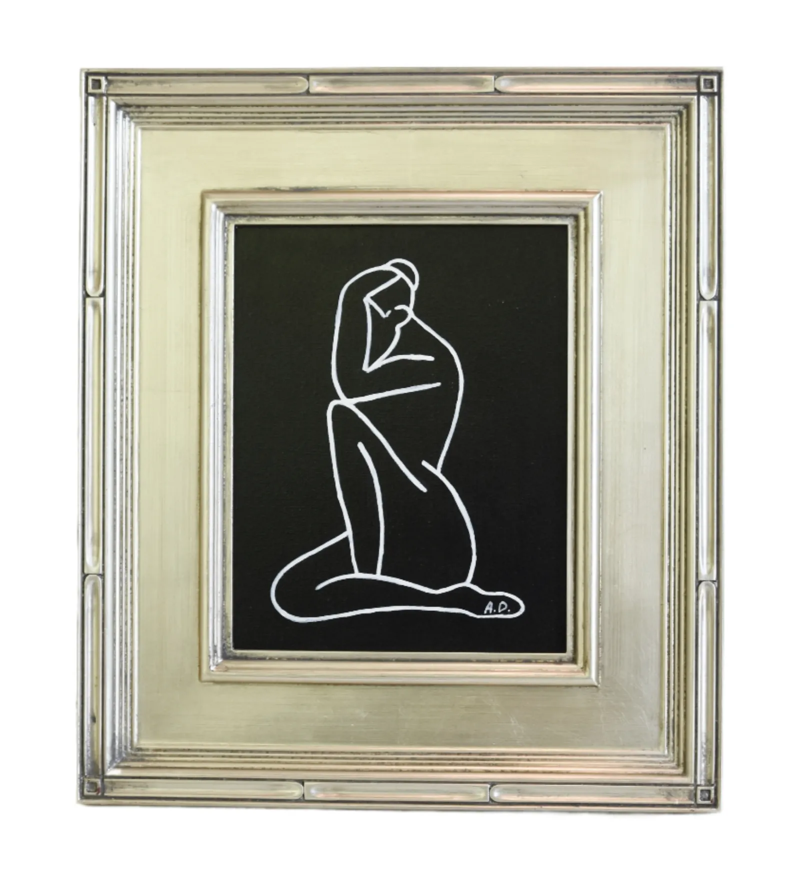 Modern Stylistic Female Nude Painting