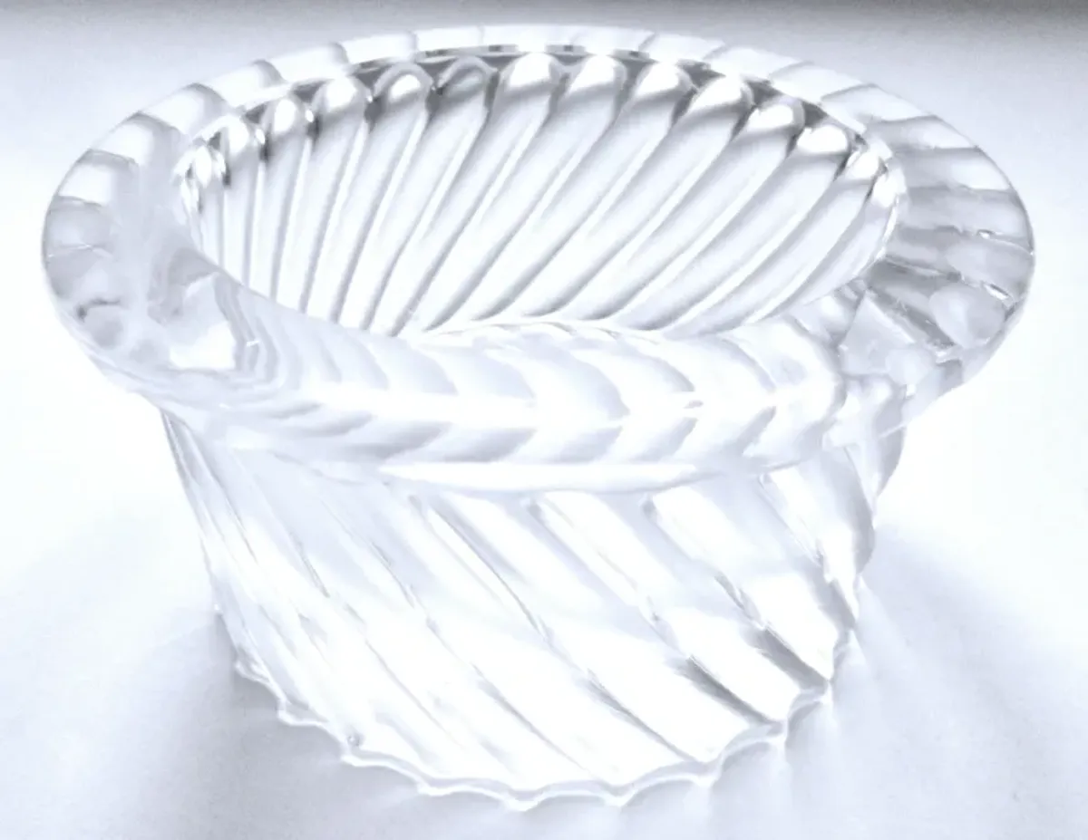 Lalique Art Deco Swirl Ashtray