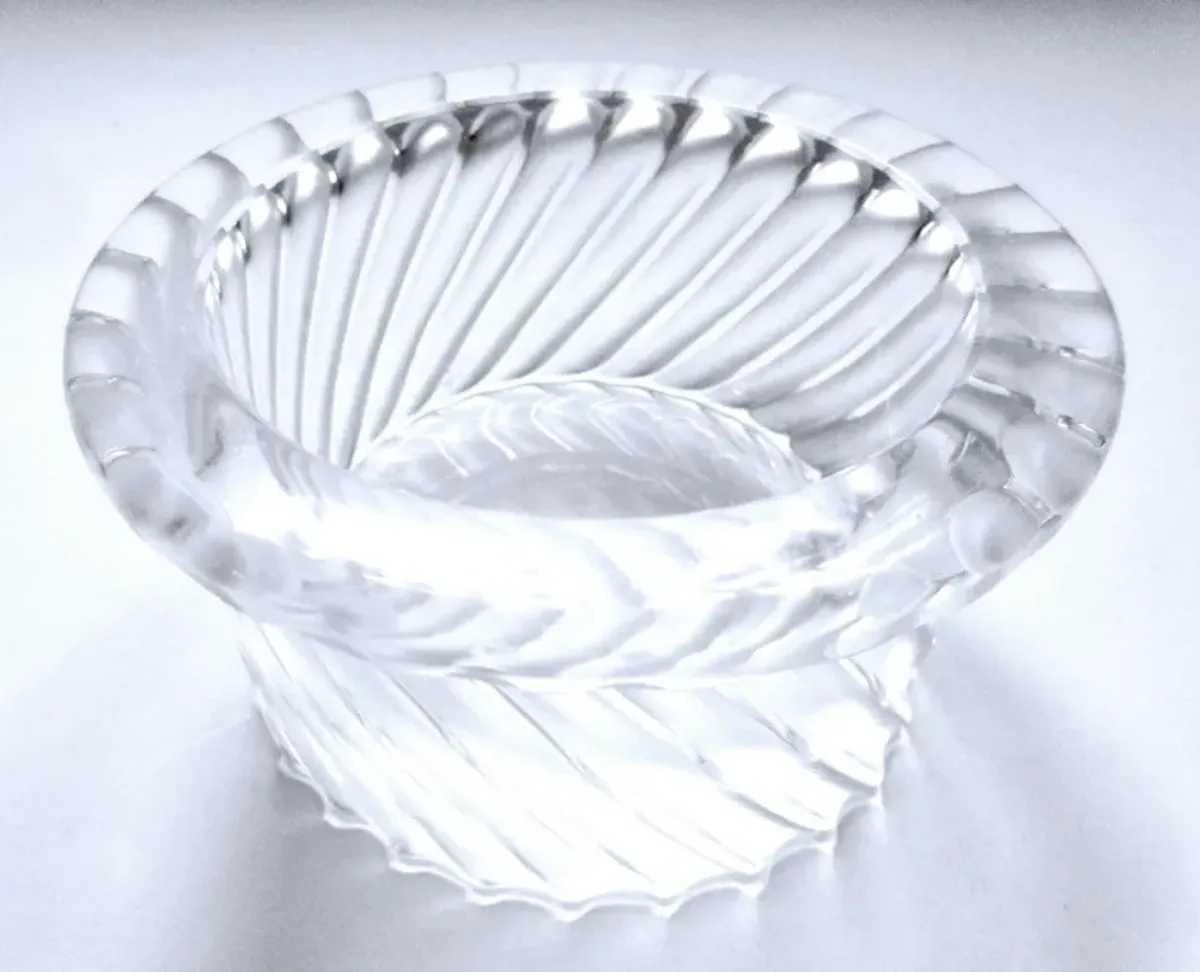 Lalique Art Deco Swirl Ashtray